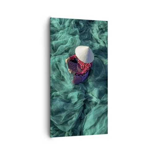 Impression sur toile - Image sur toile - Dans une mer de filet - 65x120 cm