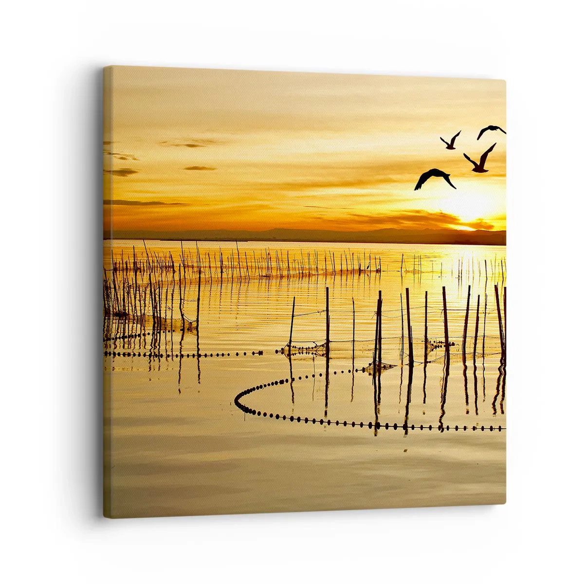 Impression sur toile - Image sur toile - À la pêche - 30x30 cm