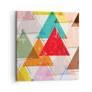 Impression sur toile - Image sur toile - Trois par trois - 70x70 cm