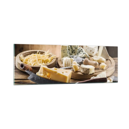 Impression sur verre - Image sur verre - Sourire au fromage - 90x30 cm