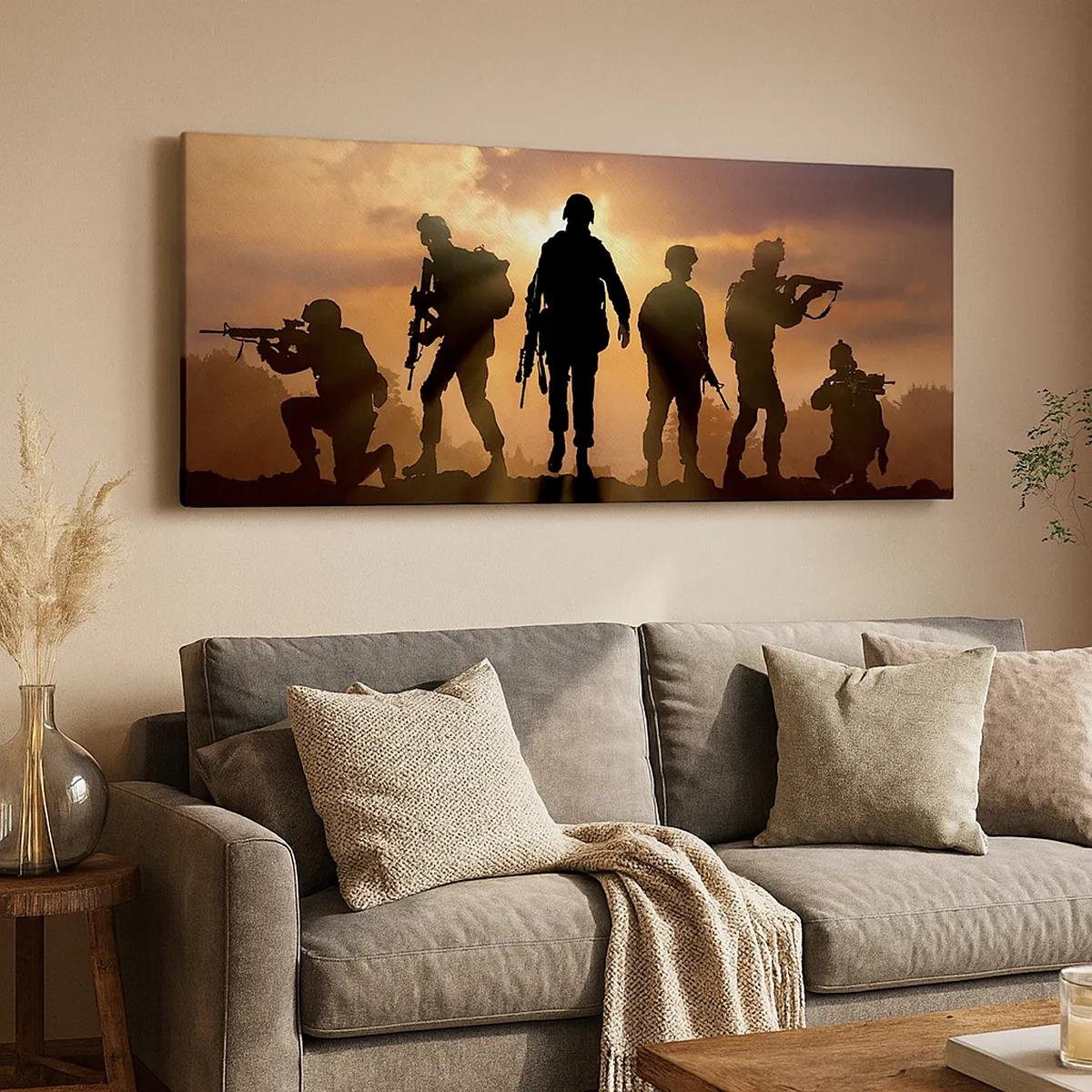 Impression sur toile - Image sur toile - Brothers in arms - 30x30 cm