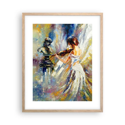 Affiche dans un chêne clair - Poster - Revivre avec émotion - 40x50 cm