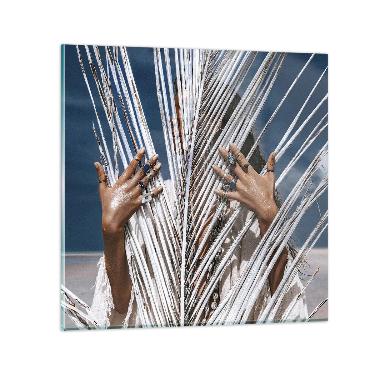 Impression sur verre - Image sur verre - Fille de chaman ? - 70x70 cm