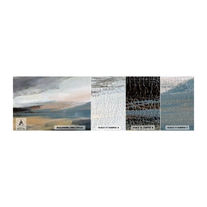 Échantillon De Papier Peint Standard Eco - Abstraction : paysage nordique - Morceau, Abstraction, Minimalisme - 100x30 cm