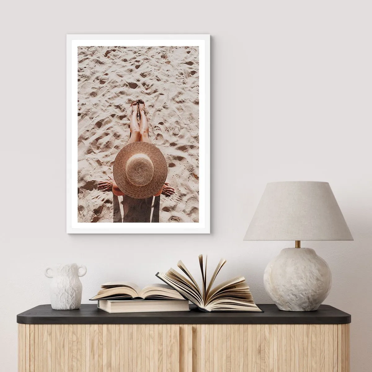 Affiche dans un cadre blanc - Poster - Moment de rêve - 70x100 cm