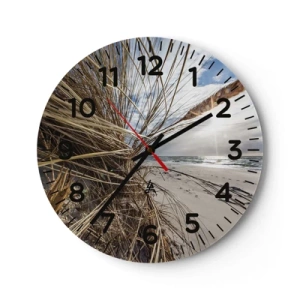 Horloge murale - Pendule murale - Rencontre des éléments - 40x40 cm