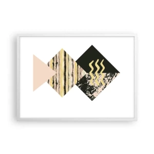 Affiche dans un cadre blanc - Poster - Pas si simple - 70x50 cm