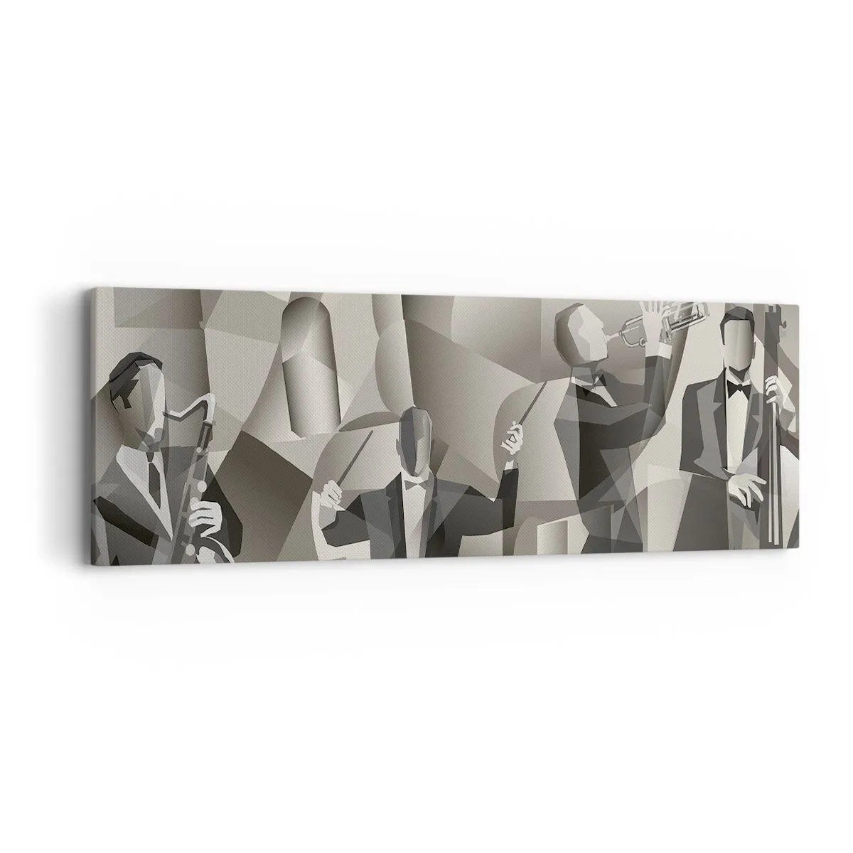 Impression sur toile - Image sur toile - Dans l'espace des sons - 90x30 cm
