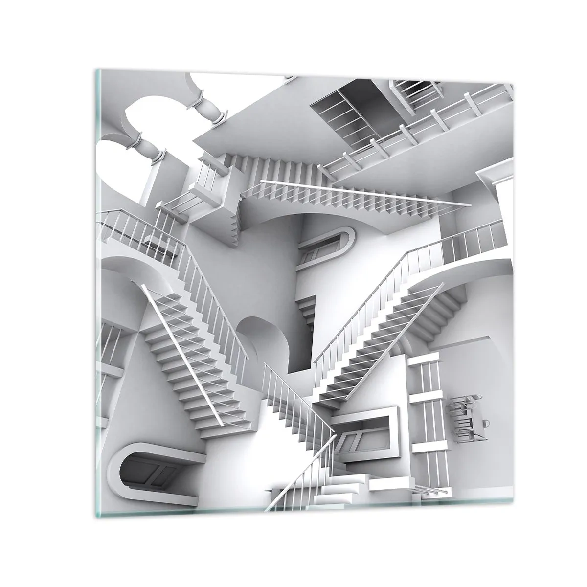 Impression sur verre - Image sur verre - Paradoxes spatiaux - 50x50 cm