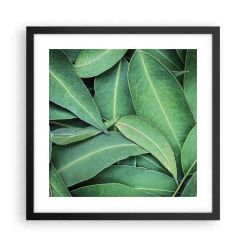 Affiche dans un cadre noir - Poster - Juteux et frais - 40x40 cm