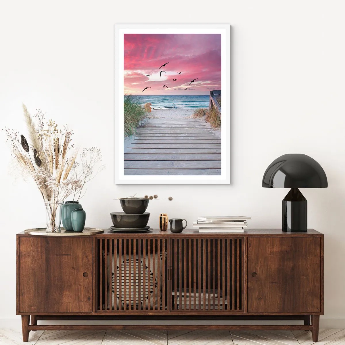 Affiche dans un cadre blanc - Poster - Impression de la Baltique - 61x91 cm