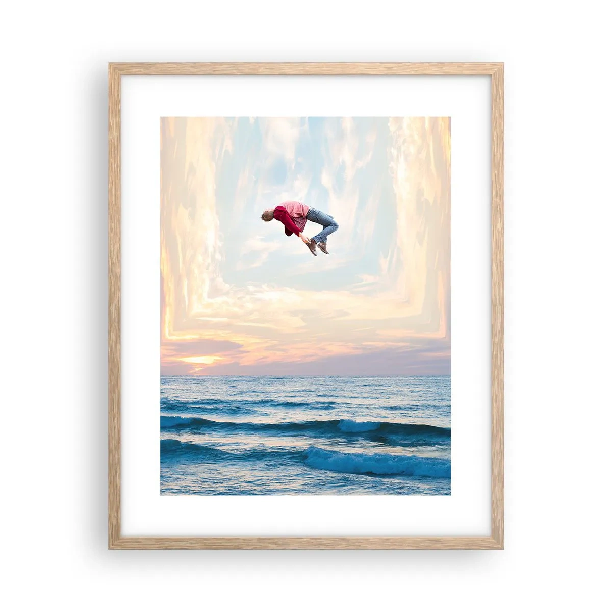 Affiche dans un chêne clair - Poster - Vers une autre dimension - 40x50 cm