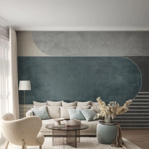 Papier Peint Photo Standard Eco - Composition de niveaux - Minimalisme, Formes, Pastel - 200x140 cm