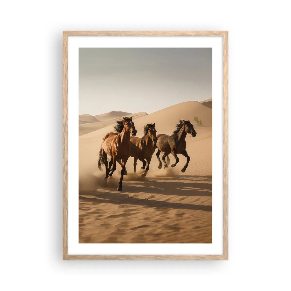 Affiche dans un chêne clair - Poster - Libre comme le vent - 50x70 cm