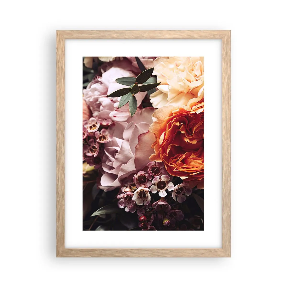 Affiche dans un chêne clair - Poster - Enveloppé de beauté - 30x40 cm