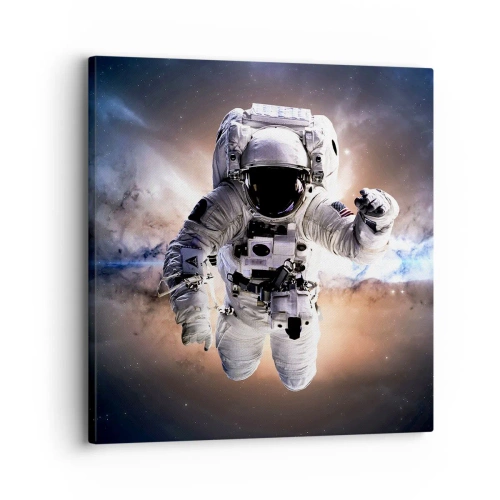 Impression sur toile - Image sur toile - Salutations de l'espace - 30x30 cm