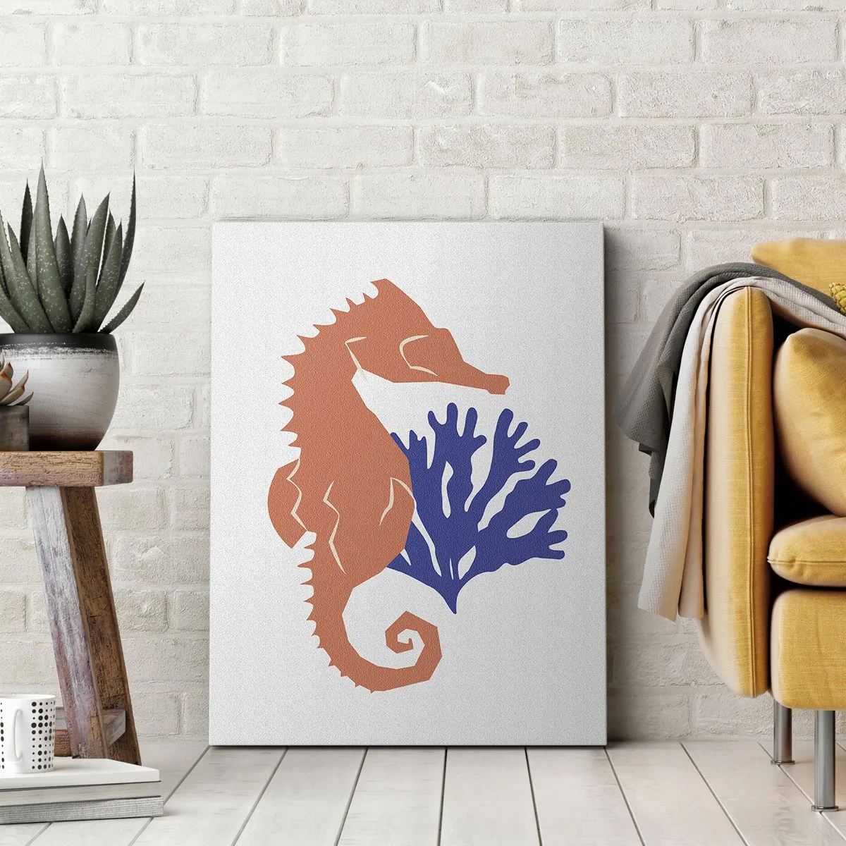 Impression sur toile - Image sur toile - Dans une prairie sous-marine - 80x120 cm