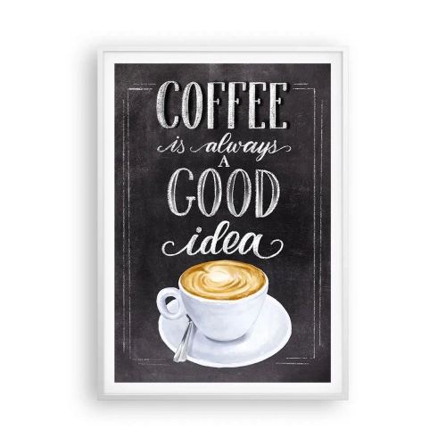Affiche dans un cadre blanc - Poster - Bien sûr! - 70x100 cm
