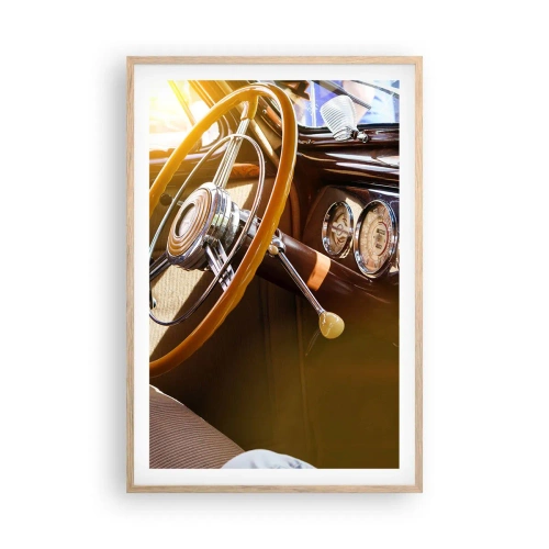 Affiche dans un chêne clair - Poster - Souffle de luxe venu du passé - 61x91 cm