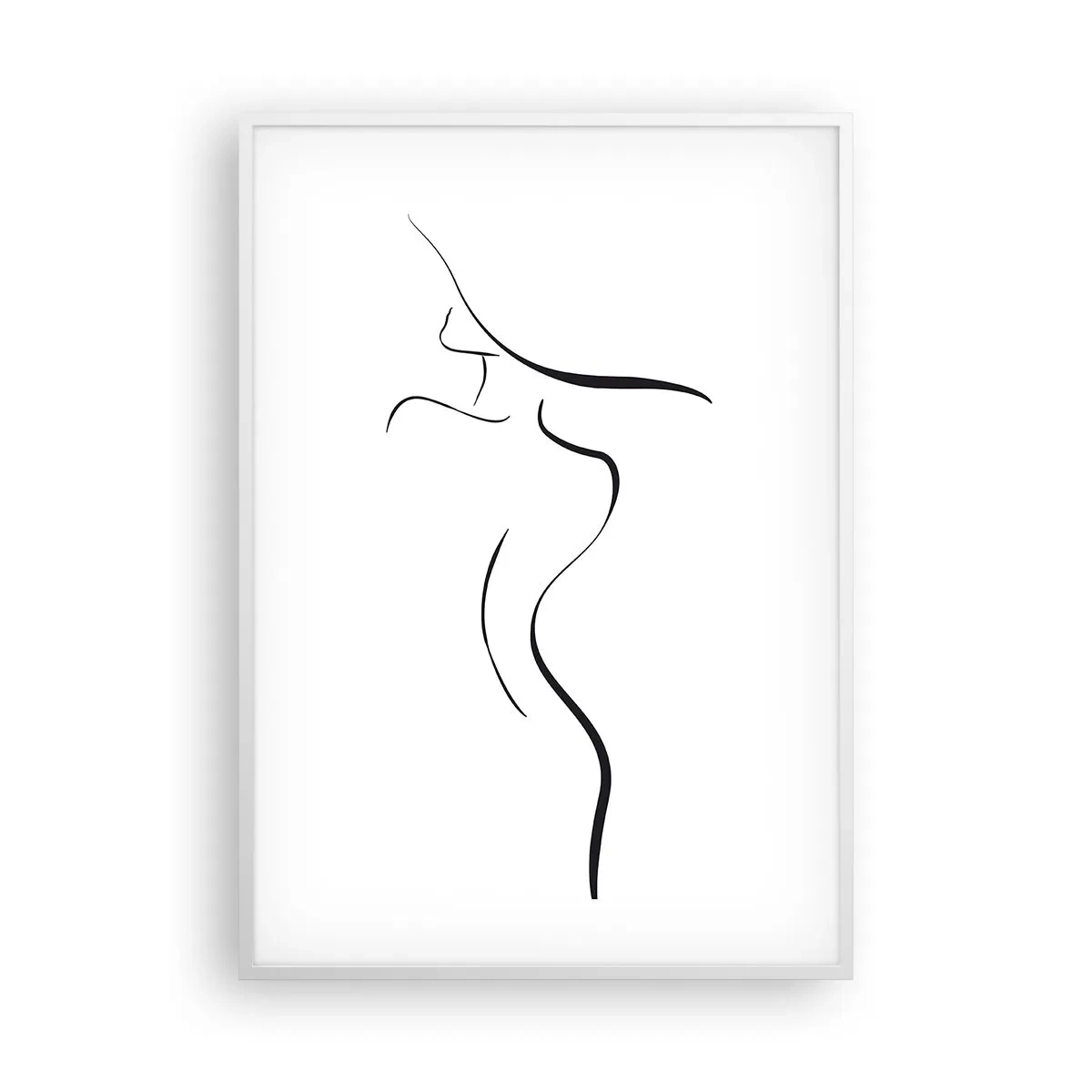 Affiche dans un cadre blanc - Poster - Insaisissable comme une vague - 70x100 cm