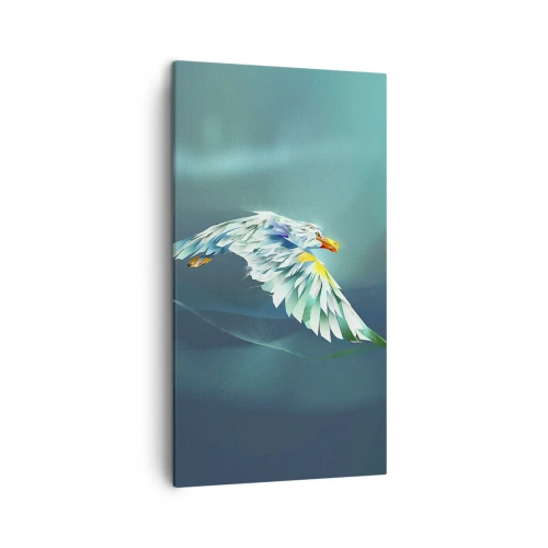 Impression sur toile - Image sur toile - Aigle, puissance de tes vols - 45x80 cm