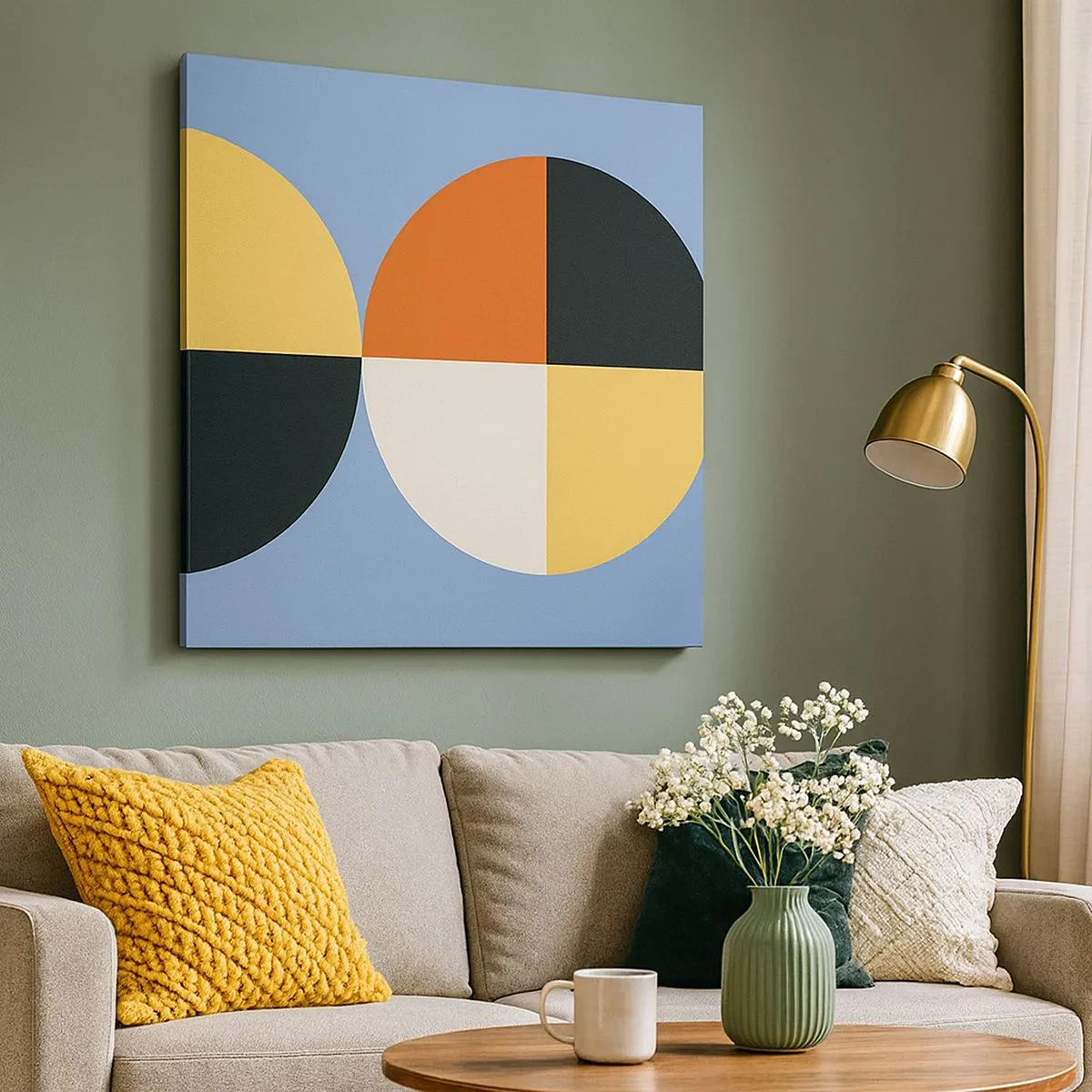 Impression sur toile - Image sur toile - Regarde et compte - 30x30 cm