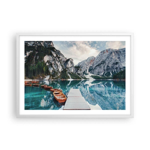 Affiche dans un cadre blanc - Poster - On va te montrer la beauté - 70x50 cm