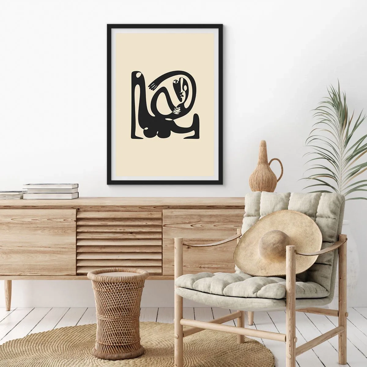 Affiche dans un cadre noir - Poster - Presque du Picasso - 61x91 cm