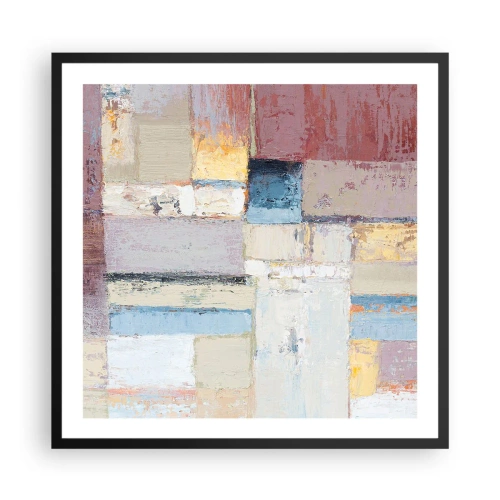 Affiche dans un cadre noir - Poster - Le calme de la géométrie - 60x60 cm