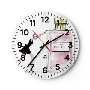 Horloge murale - Pendule murale - L'essence des femmes - 40x40 cm