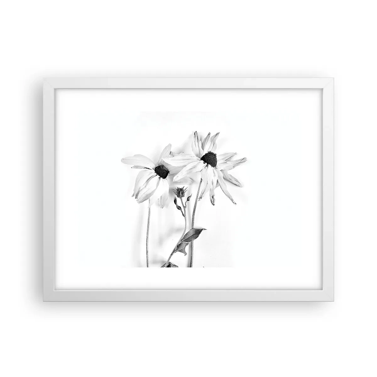 Affiche dans un cadre blanc - Poster - Personne ne souhaite être seul - 40x30 cm