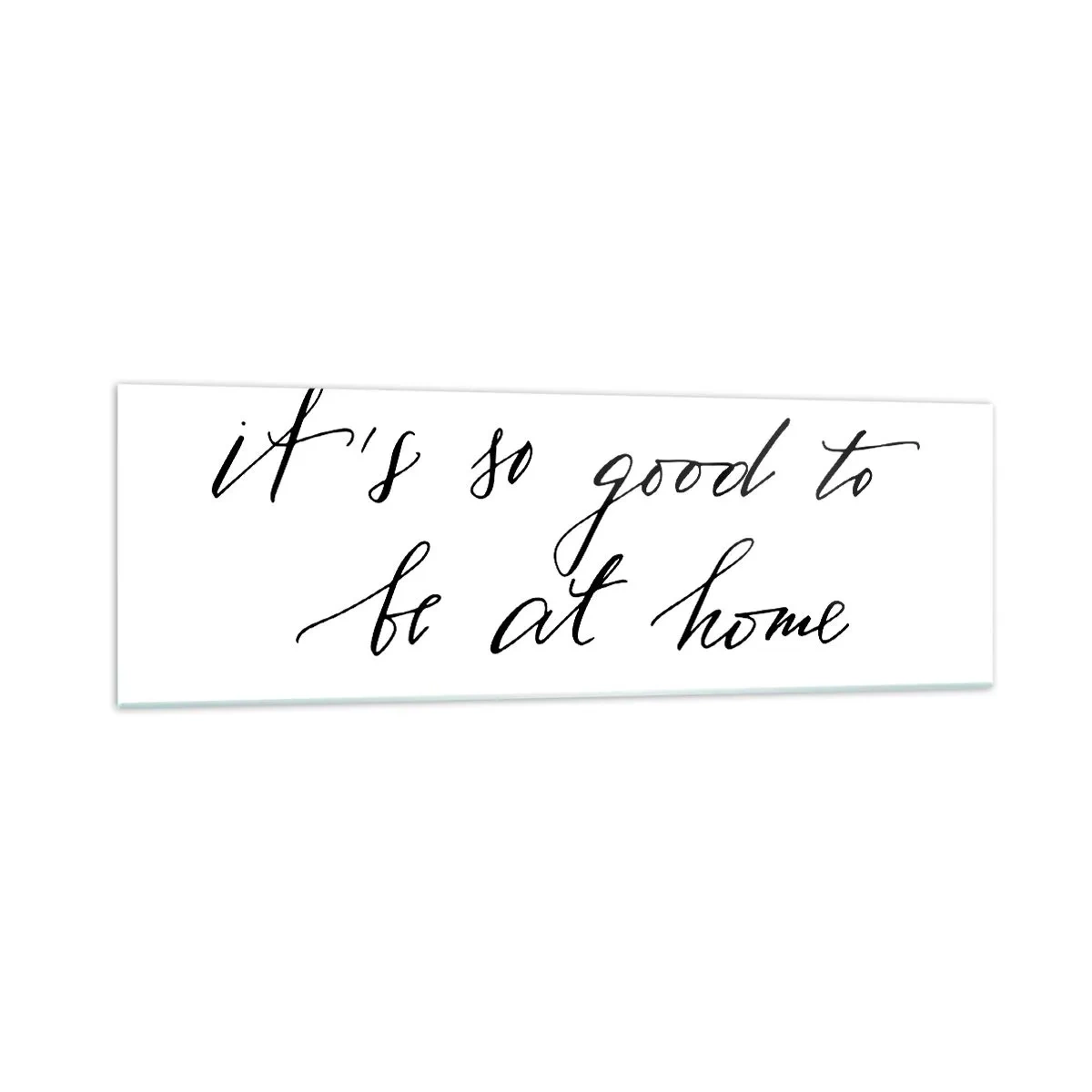 Impression sur verre - Image sur verre - Lettrage de style calligraphique sur fond blanc - 160x50cm - Toute la vérite - Décoration murale moderne pour le salon et la chambre ARTTOR