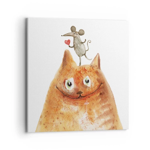 Impression sur toile - Image sur toile - Amour paradoxal - 70x70 cm