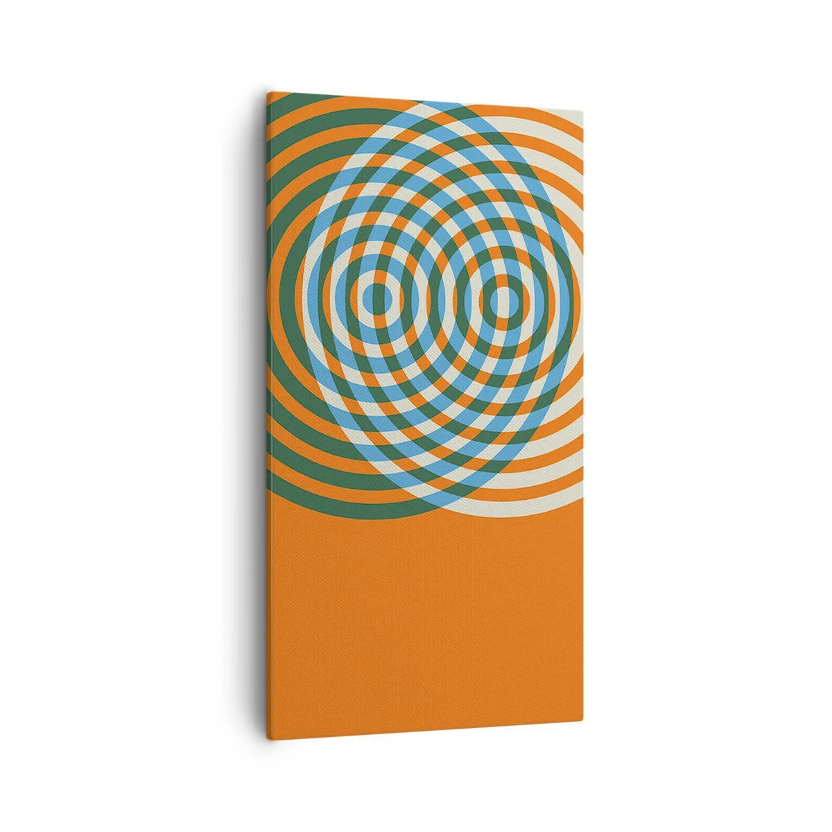 Impression sur toile - Image sur toile - Variation circulaire abstraite - 55x100 cm