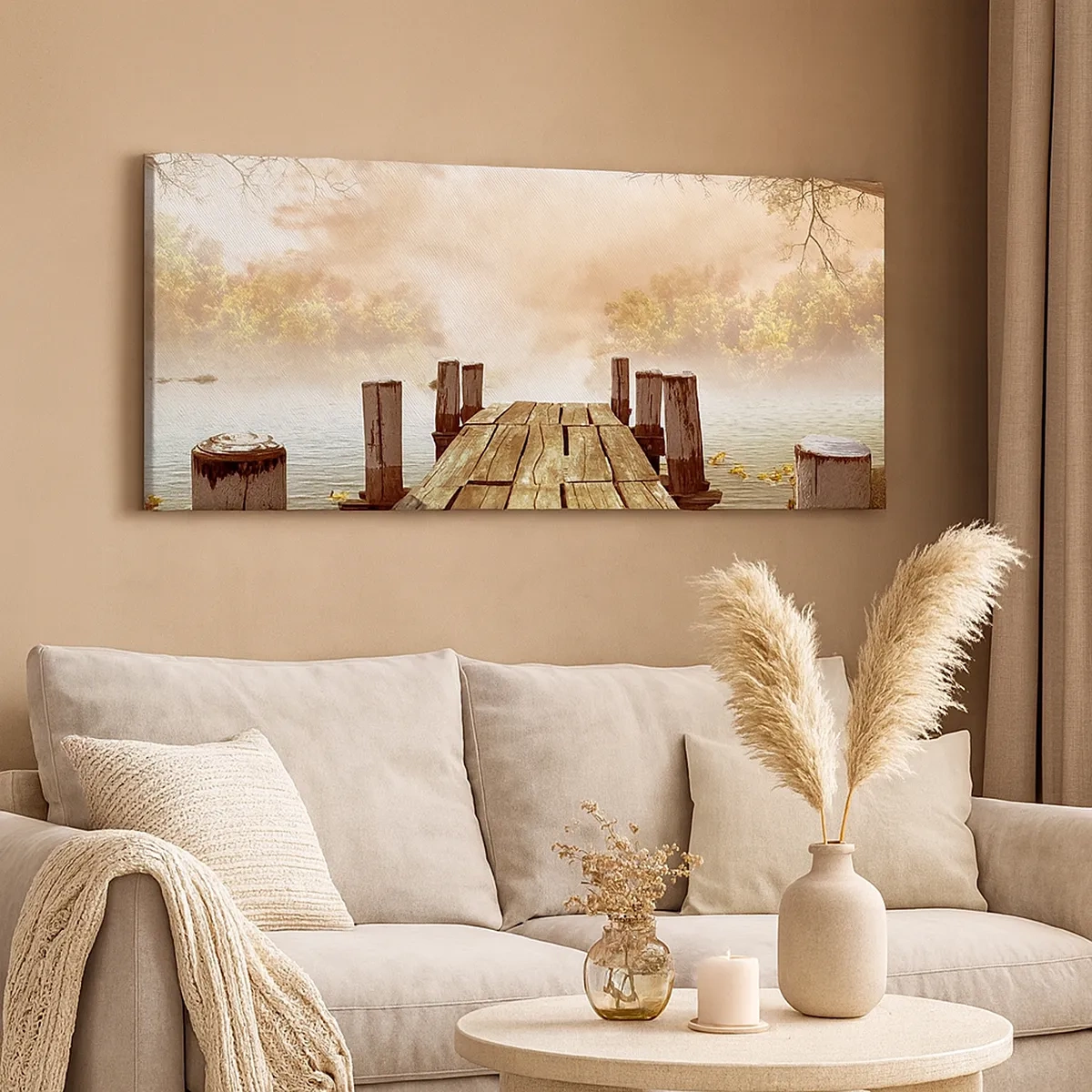 Impression sur toile - Image sur toile - La douce tristesse de l'automne - 30x30 cm