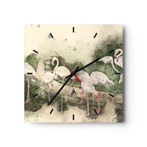 Horloge murale - Pendule murale - Rêve exotique - 40x40 cm