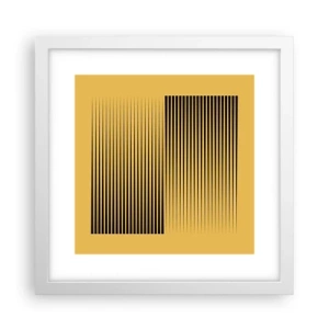 Affiche dans un cadre blanc - Poster - Cadre opposé - 30x30 cm