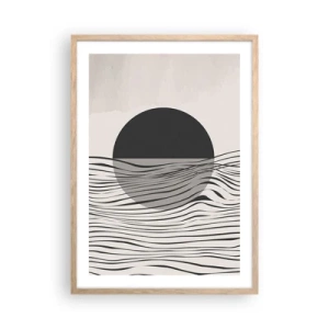 Affiche dans un chêne clair - Poster - Demi composition - 50x70 cm