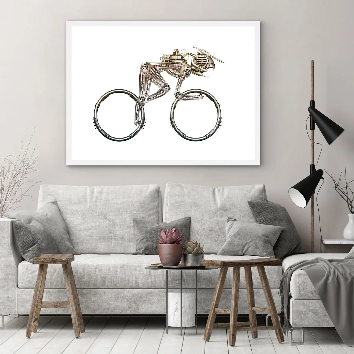 Affiche dans un cadre blanc - Poster - Machine exceptionnelle - 50x40 cm