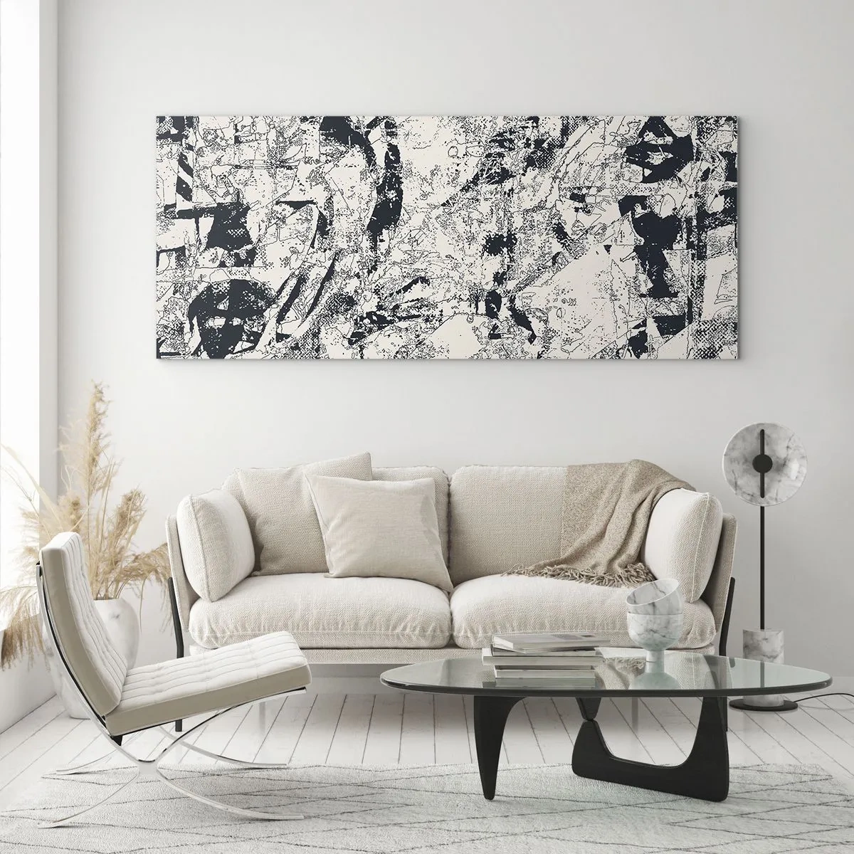 Impression sur verre - Image sur verre - Interpénétration des contraires - 100x40 cm