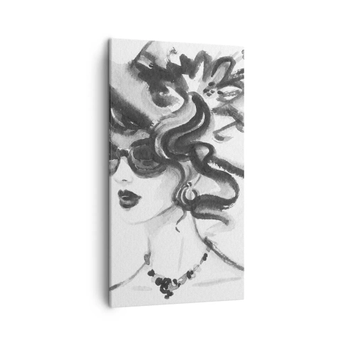 Impression sur toile - Image sur toile - Une dame de caractère - 45x80 cm