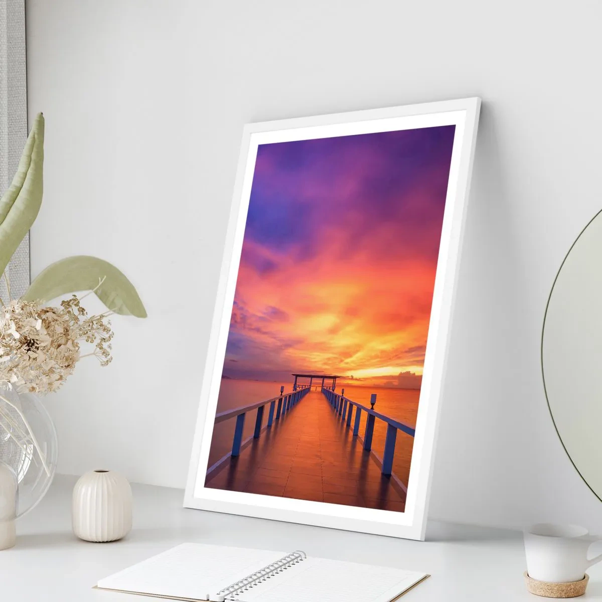 Affiche dans un cadre blanc - Poster - Sans fin - 50x70 cm