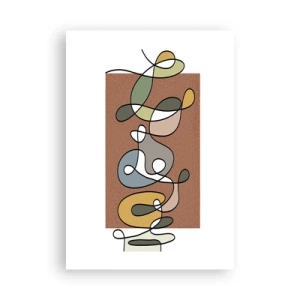 Affiche - Poster - Une abstraction qui mérite le sourire - 70x100 cm