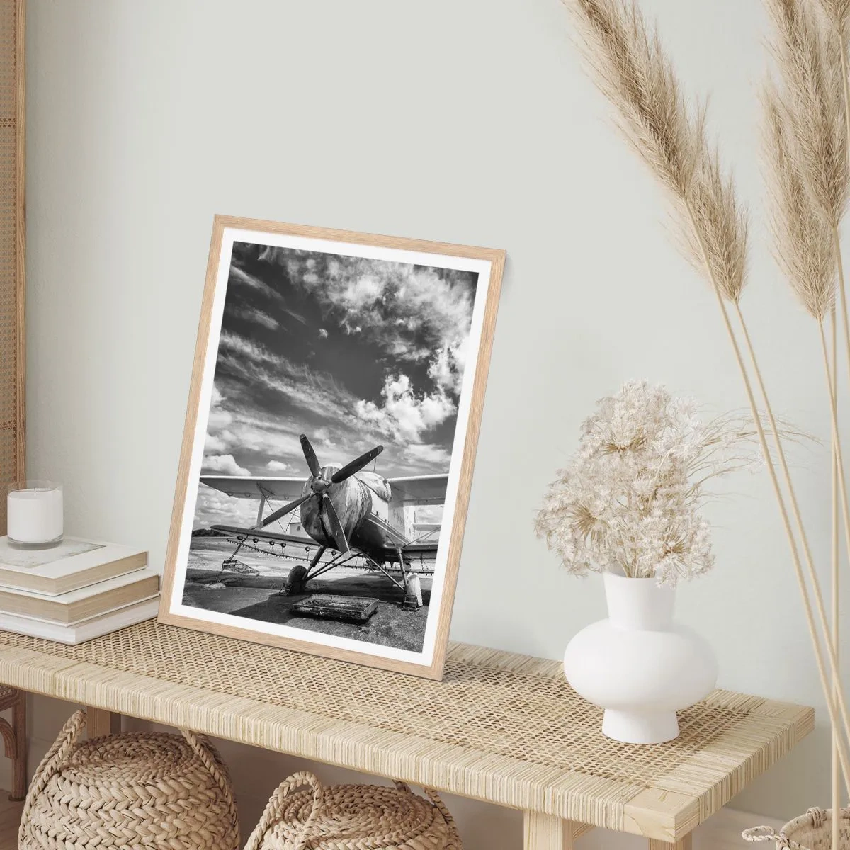 Affiche dans un chêne clair - Poster - Je suis impatient! - 50x70 cm