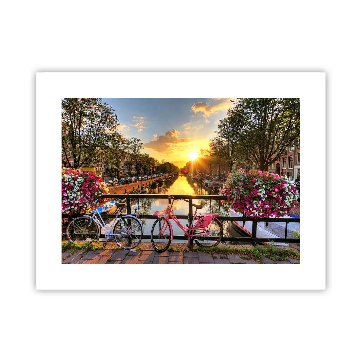 Affiche - Poster - Matin de printemps à Amsterdam - 40x30 cm