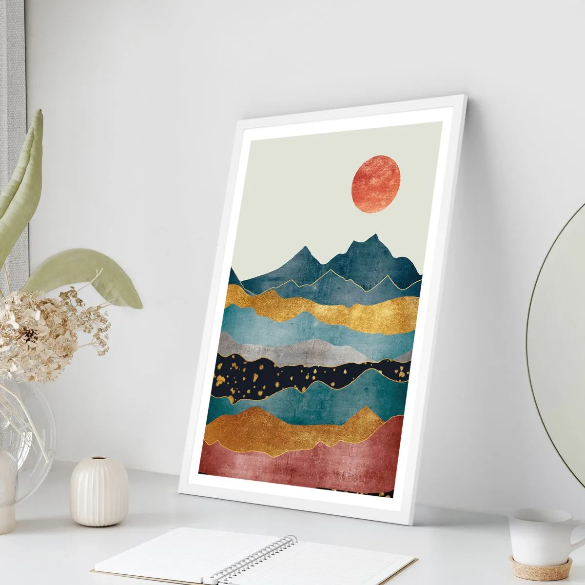 Affiche dans un cadre blanc - Poster - Une coupe du monde - 61x91 cm