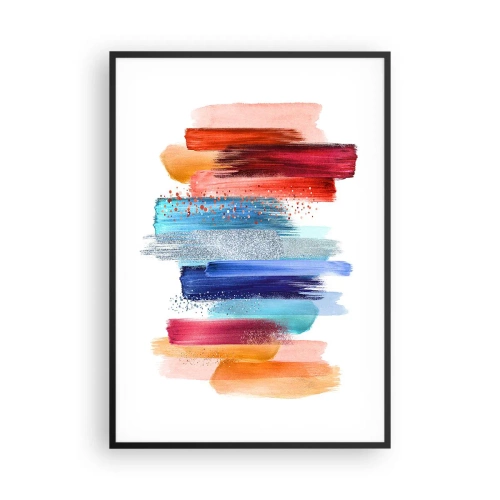 Affiche dans un cadre noir - Poster - En haut et en bas - 70x100 cm