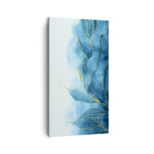 Impression sur toile - Image sur toile - Bleu doré - 45x80 cm