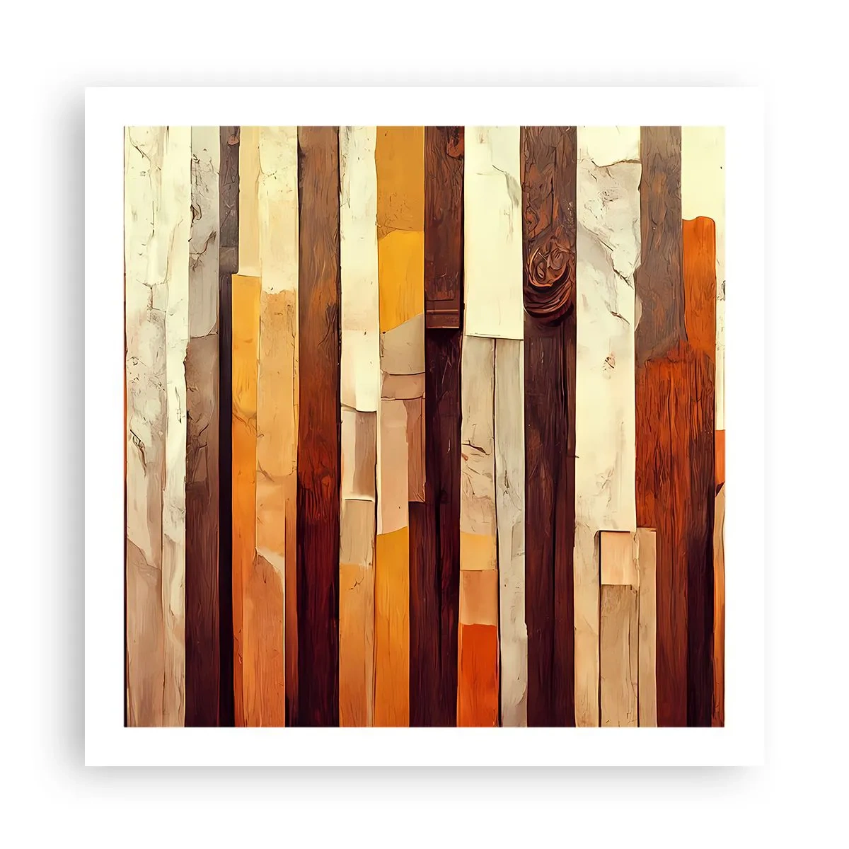 Affiche - Poster - Hymne des arbres forestiers - 60x60 cm