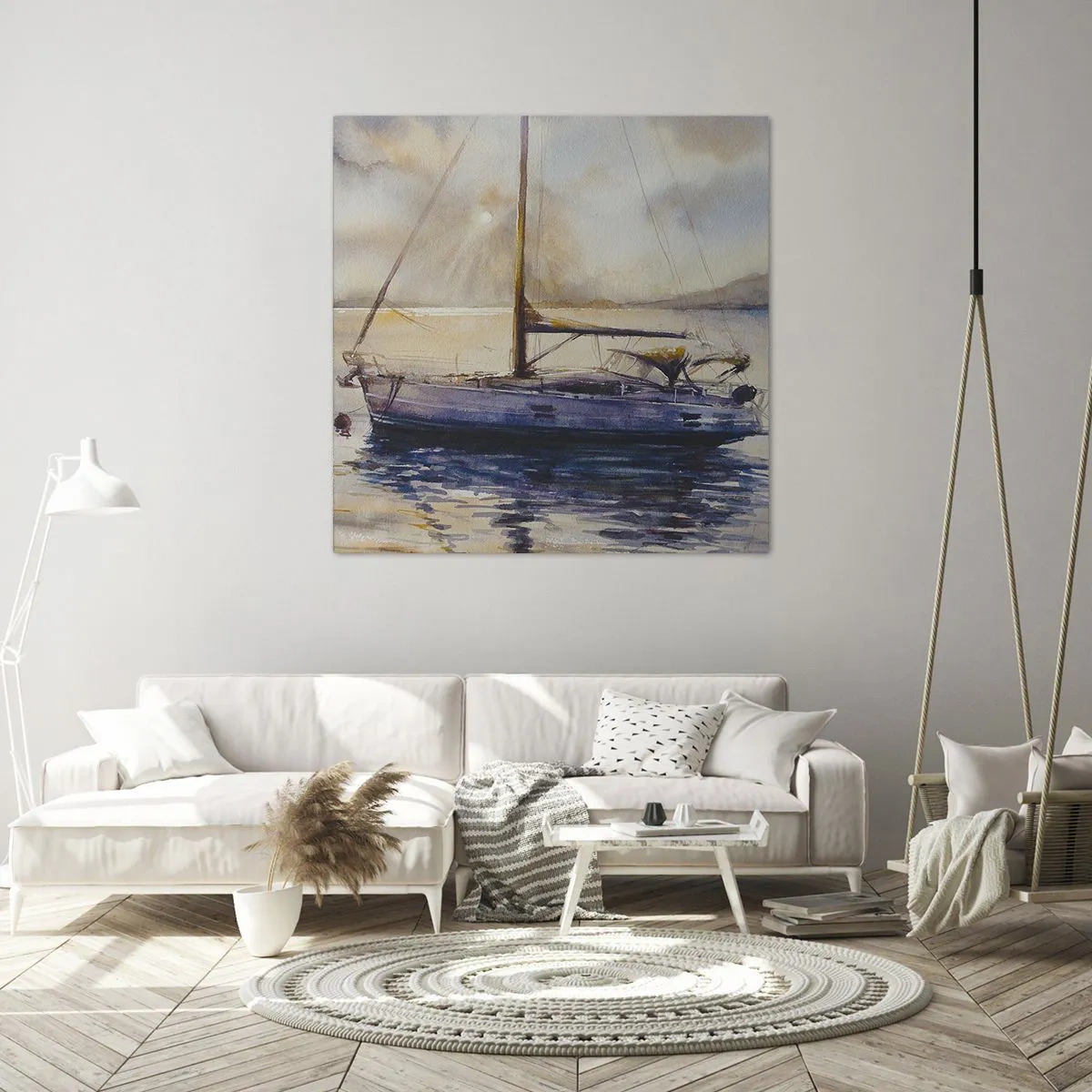 Impression sur toile - Image sur toile - Soirée sur la baie - 30x30 cm